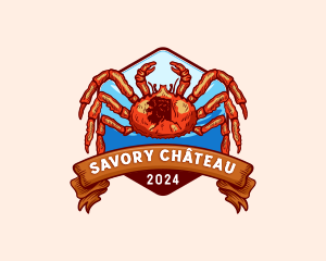 Alaska Crab Crustacean logo design