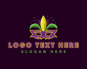 Mardi Gras Mask logo