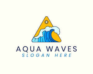 Ocean Tidal Wave logo design