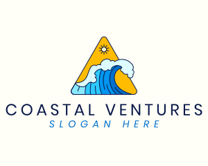 Ocean Tidal Wave logo design