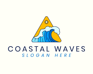 Ocean Tidal Wave logo design