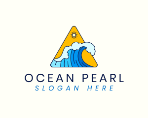 Ocean Tidal Wave logo design