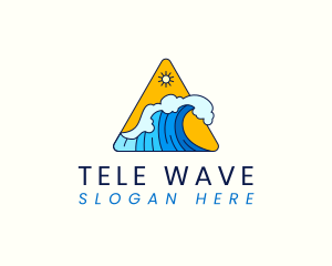 Ocean Tidal Wave logo design