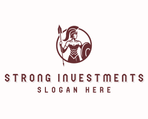 Strong Titan Woman Warrior logo
