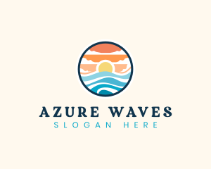 Ocean Tidal Wave logo design