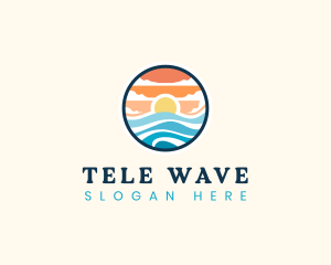 Ocean Tidal Wave logo design