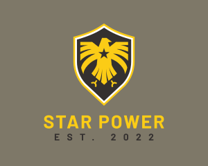 Star Eagle Shield logo design