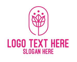 Pink Flower Salon logo