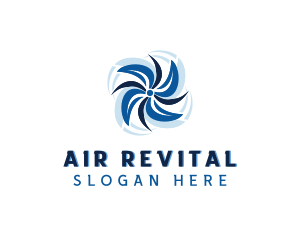 HVAC Fan Ventilation logo design