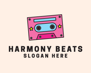 Retro Cassette Tape logo