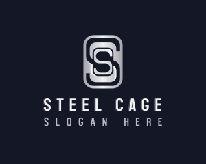 Industrial Steel Construction Letter S logo design