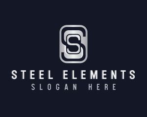 Industrial Steel Construction Letter S logo