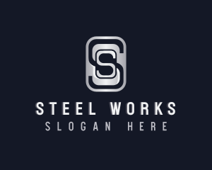 Industrial Steel Construction Letter S logo