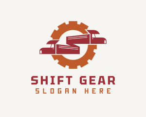 Gear Cargo Trucking logo design