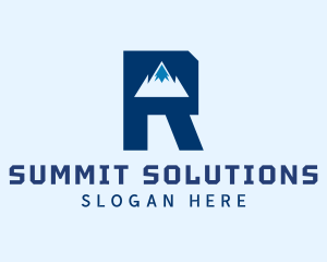 Mountain Peak Letter R logo