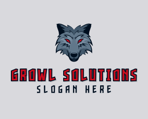 Wild Wolf Dog logo design