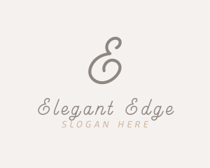 Elegant Script Business logo design