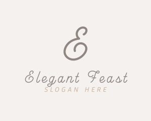 Elegant Script Business logo design