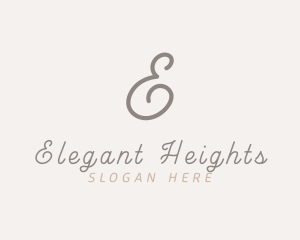 Elegant Script Business logo design