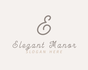 Elegant Script Business logo design