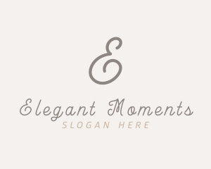 Elegant Script Business logo design