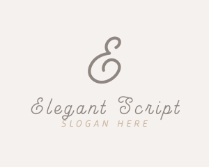 Elegant Script Business logo design