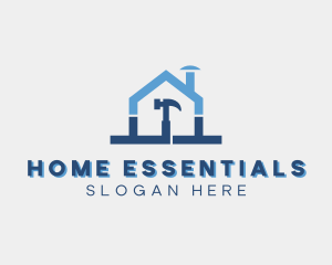 Home Improvement Hammer logo design