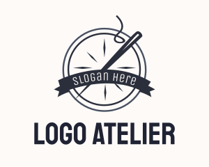 Needle Thread Sewing Badge logo