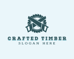 Hand Saw Woodwork logo design