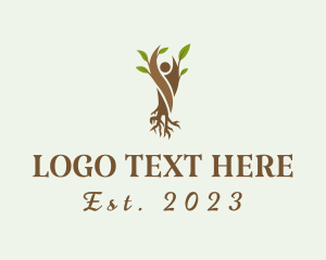 Roots - Forestry Nature Conservation logo design