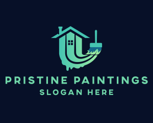 Residential Building Painting logo design