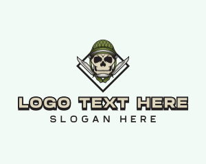 Military Skull Knife logo