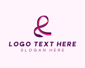 Gradient Fashion Ribbon Logo