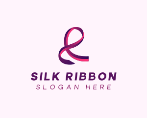 Gradient Fashion Ribbon logo design