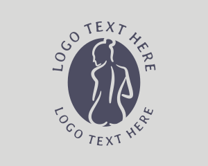 Seductive Female Model Logo