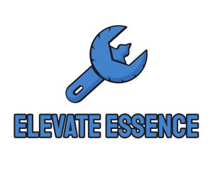 Eagle Mechanical Fix Spanner Wrench logo design