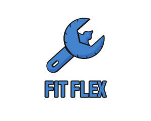 Eagle Mechanical Fix Spanner Wrench logo design