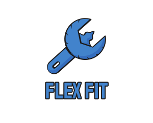 Eagle Mechanical Fix Spanner Wrench logo design