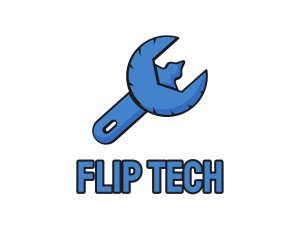 Eagle Mechanical Fix Spanner Wrench logo design