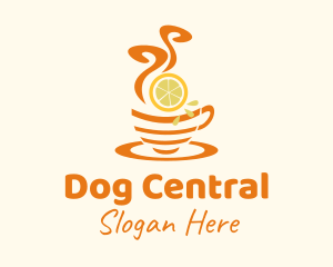 Hot Lemon Tea logo design