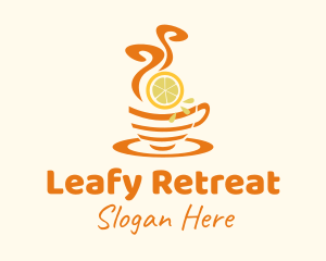 Hot Lemon Tea logo design