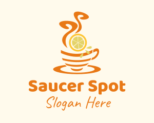 Hot Lemon Tea logo design