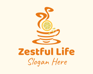 Hot Lemon Tea logo design