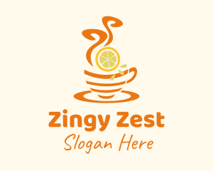 Hot Lemon Tea logo design