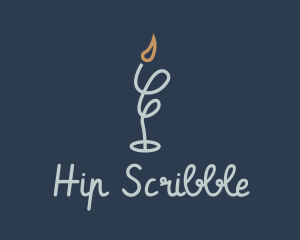 Meditation Spa Candle  logo design