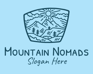 Blue Mountain Scenery  logo design