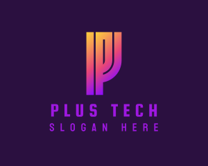 Tech Startup Letter P  logo design