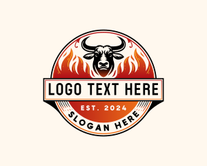 Bull Flame Horn logo