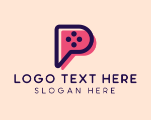 Video Game Letter P Logo