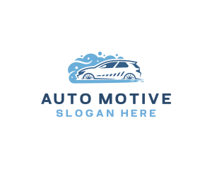 Bubble Wash Auto Cleaning logo design